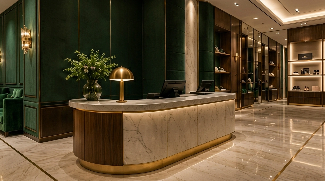 Cashier Counter City Shop