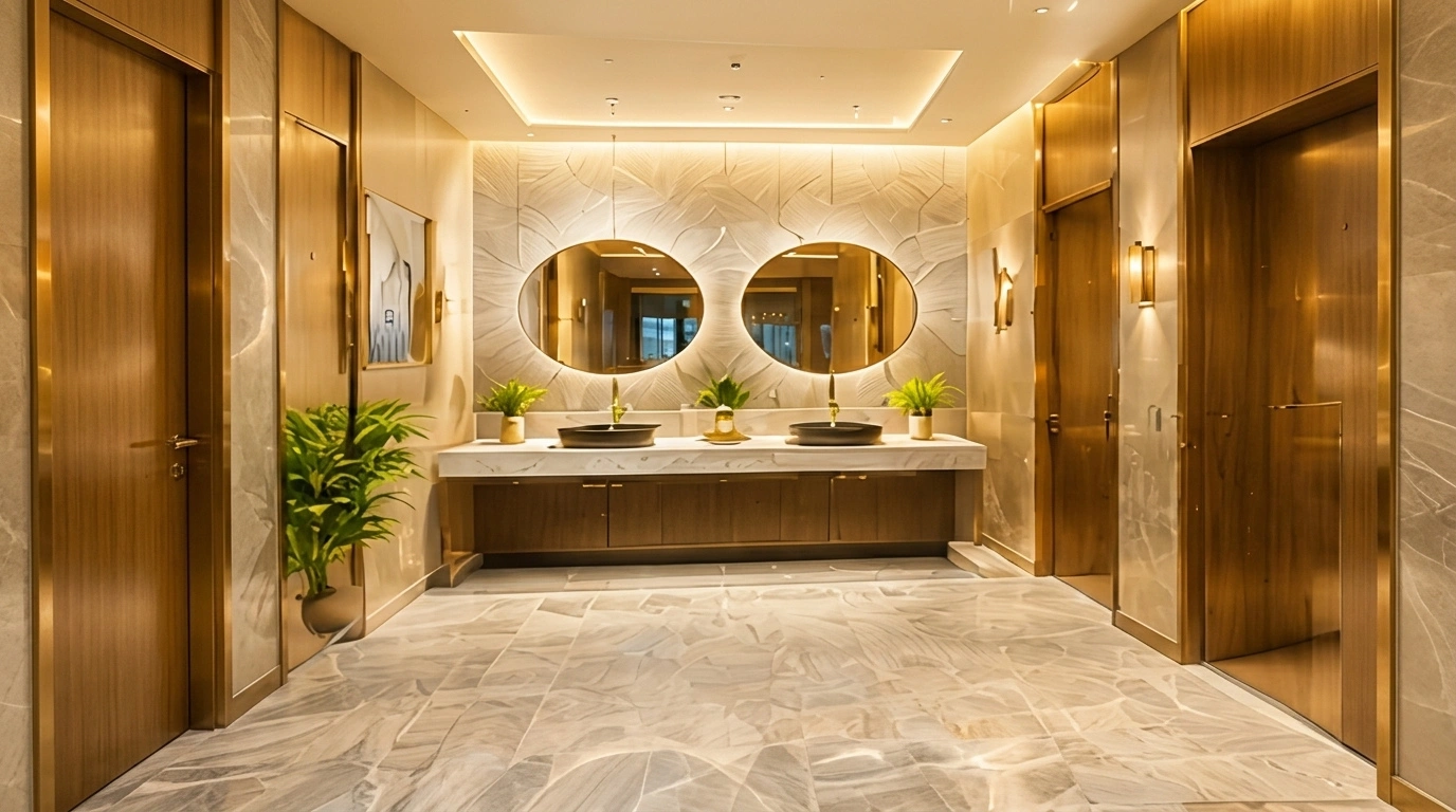 Luxury Washroom Wide Shot