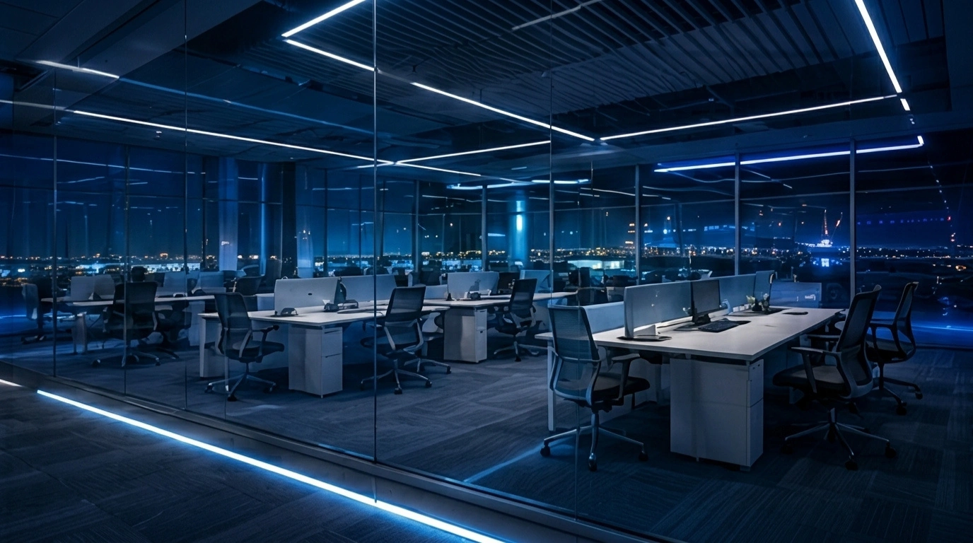 Night Office View